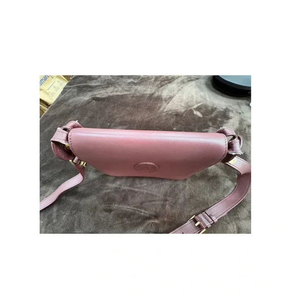 Cartier Rare Wine Leather crossbody with Cartier engraved Mirror EUC - Picture 3 of 12